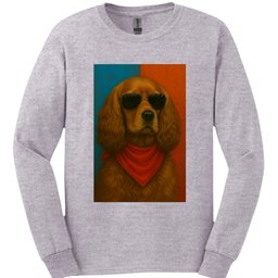 Cocker Spaniel Punk Dog Long Sleeve Shirt Gift For Dog Lover