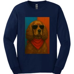 Cocker Spaniel Punk Dog Long Sleeve Shirt Gift For Dog Lover