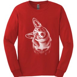 Corgi Tilted Dog Long Sleeve Shirt Gift For Dog Lover