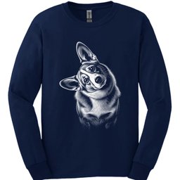Corgi Tilted Dog Long Sleeve Shirt Gift For Dog Lover