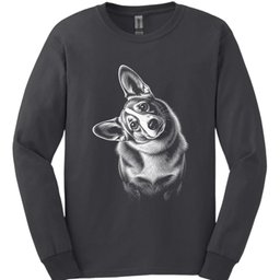 Corgi Tilted Dog Long Sleeve Shirt Gift For Dog Lover