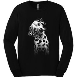 Dalmatian Tilted Dog Long Sleeve Shirt Gift For Dog Lover