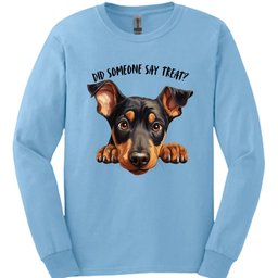 Doberman Did Someone Say Treat Long Sleeve Shirt Gift For Dog Lover
