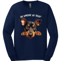 Doberman Did Someone Say Treat Long Sleeve Shirt Gift For Dog Lover