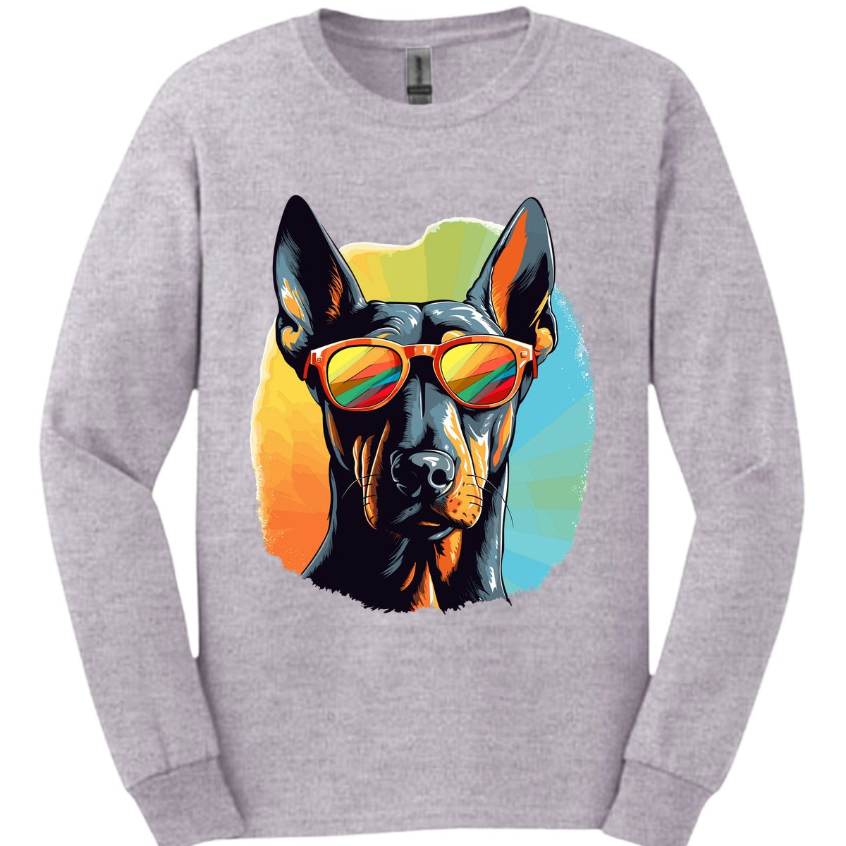 Doberman Top Dog Long Sleeve Shirt Gift For Dog Lover