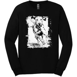 Dalmatian Running Dog Long Sleeve Tee Gift For Dog Lover