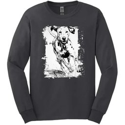 Dalmatian Running Dog Long Sleeve Tee Gift For Dog Lover