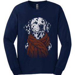 Dalmatian Winter Dog Long Sleeve Shirt Gift For Dog Lover