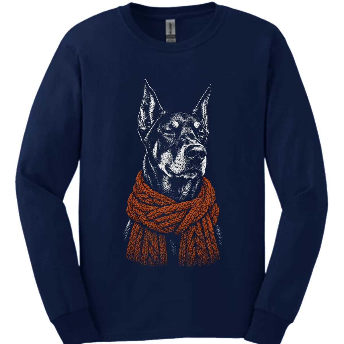 Doberman Winter Dog Long Sleeve Shirt Gift For Dog Lover