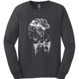 Coonhound Tilted Dog Long Sleeve Shirt Gift For Dog Lover