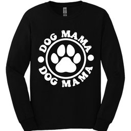 Dog Mama Paw Long Sleeve Shirt Gift For Mom