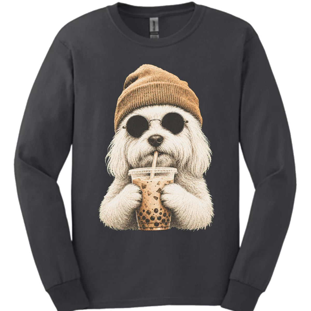 Coton De Tulear Hipster Dog Long Sleeve Shirt Gift For Dog Lover