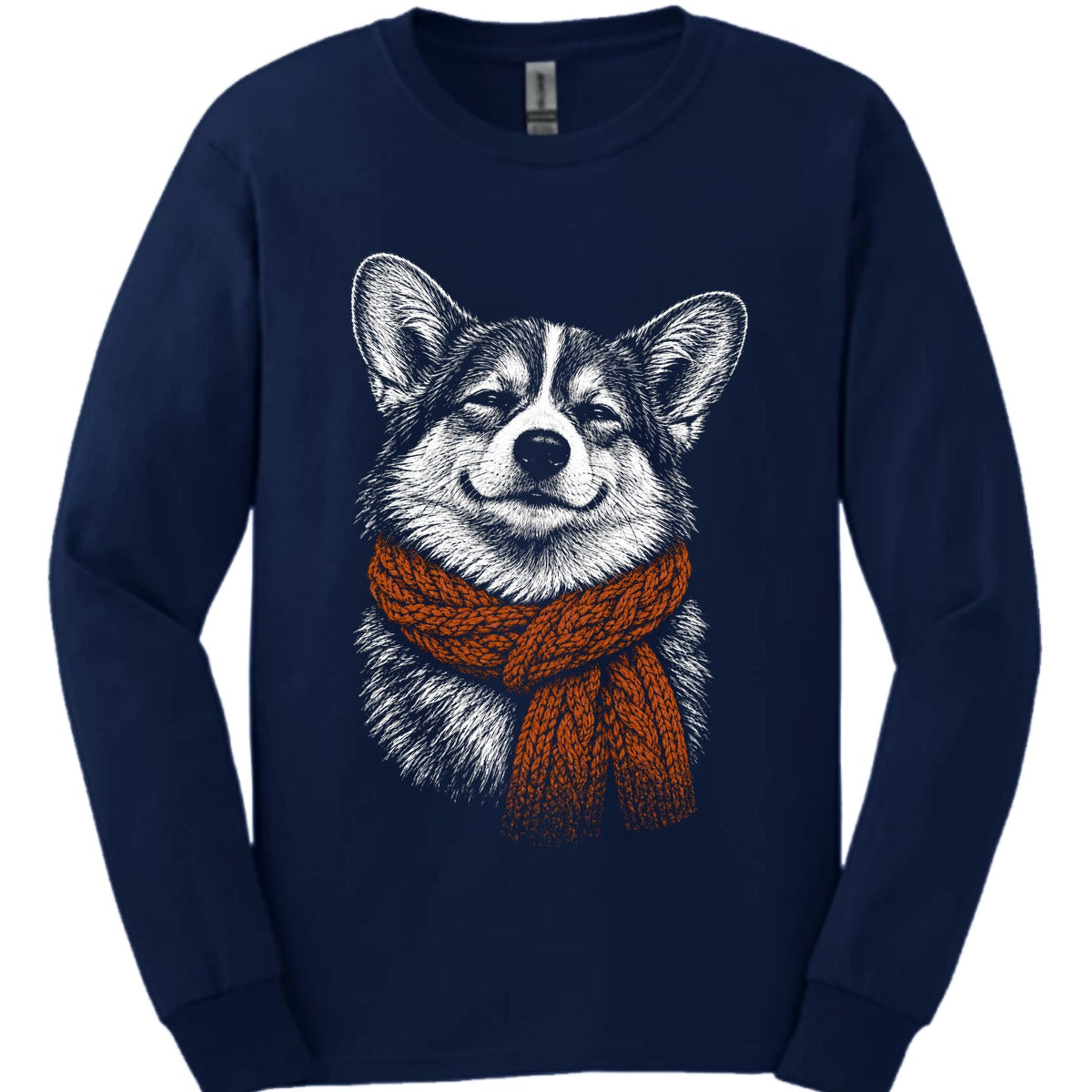 Corgi Winter Dog Long Sleeve Shirt Gift For Dog Lover