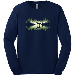 Forest Dog Long Sleeve Shirt Gift For Dog Lover