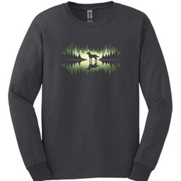 Forest Dog Long Sleeve Shirt Gift For Dog Lover