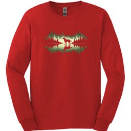 Forest Dog Long Sleeve Shirt Gift For Dog Lover