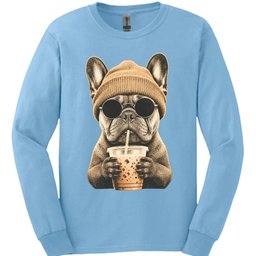 French Bulldog Hipster Dog Long Sleeve Shirt Gift For Dog Lover