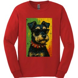 Miniature Schnauzer Punk Dog Long Sleeve Shirt Gift For Dog Lover