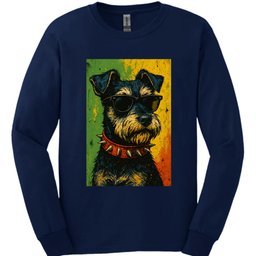 Miniature Schnauzer Punk Dog Long Sleeve Shirt Gift For Dog Lover
