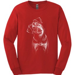Kelpie Tilted Dog Long Sleeve Shirt Gift For Dog Lover
