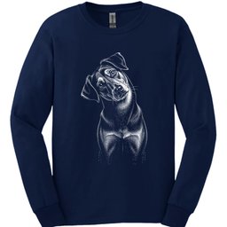 Kelpie Tilted Dog Long Sleeve Shirt Gift For Dog Lover