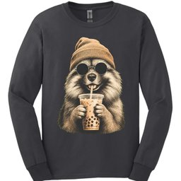 Keeshond Hipster Dog Long Sleeve Shirt Gift For Dog Lover