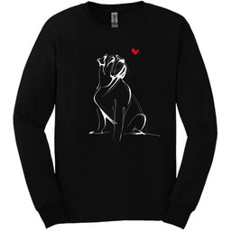 Mastiff Sketch Dog Long Sleeve Tee Gift For Dog Lover