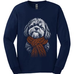 Lhasa Apso Winter Dog Long Sleeve Shirt Gift For Dog Lover