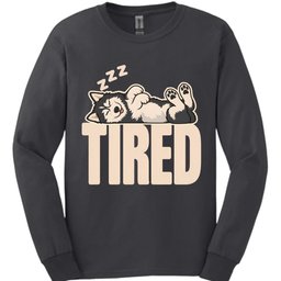 Husky Tired Dog Long Sleeve Shirt Gift For Dog Lover