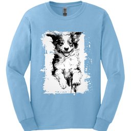 Miniature American Shepherd Running Dog Long Sleeve Shirt Gift For Dog Lover