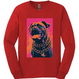 Mastiff Punk Dog Long Sleeve Shirt Gift For Dog Lover