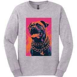 Mastiff Punk Dog Long Sleeve Shirt Gift For Dog Lover