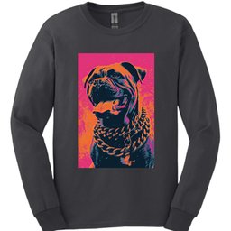 Mastiff Punk Dog Long Sleeve Shirt Gift For Dog Lover