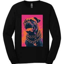 Mastiff Punk Dog Long Sleeve Shirt Gift For Dog Lover