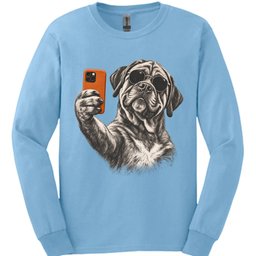 Mastiff Selfie Dog Long Sleeve Shirt Gift For Dog Lover