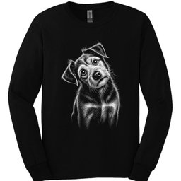 Mutt Mixed Breed Tilted Dog Long Sleeve Shirt Gift For Dog Lover