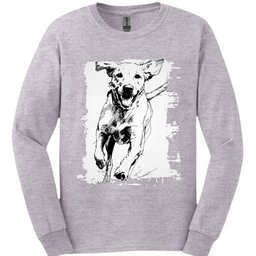 Labrador Running Dog Long Sleeve Shirt Gift For Dog Lover