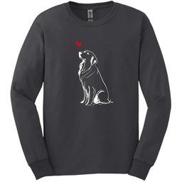 Golden Retriever Sketch Dog Long Sleeve Tee Gift For Dog Lover