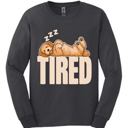 Goldendoodle Tired Dog Long Sleeve Shirt Gift For Dog Lover