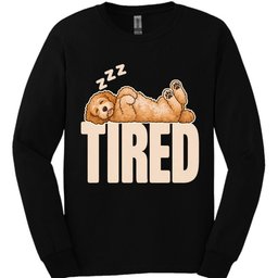 Goldendoodle Tired Dog Long Sleeve Shirt Gift For Dog Lover