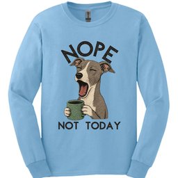 Italian Greyhound Not Today Long Sleeve Shirt Gift For Dog Lover
