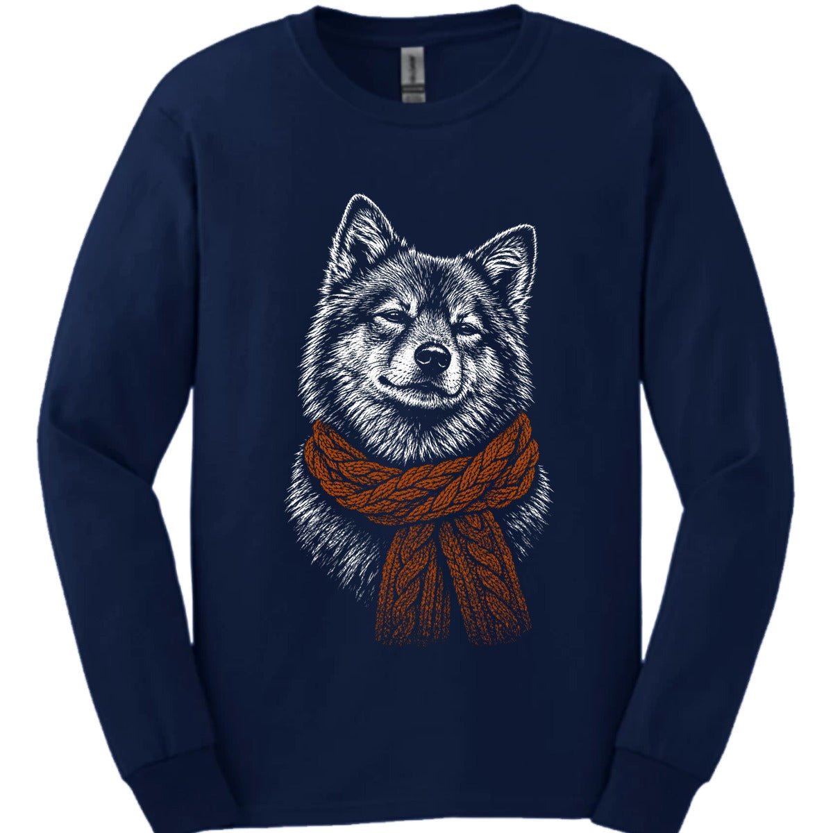 Finnish Spitz Winter Dog Long Sleeve Shirt Gift For Dog Lover