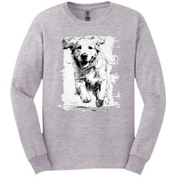Golden Retriever Running Dog Long Sleeve Tee Gift For Dog Lover