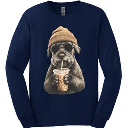 Giant Schnauzer Hipster Dog Long Sleeve Shirt Gift For Dog Lover