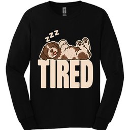 Lagotto Romagnolo Tired Dog Long Sleeve Shirt Gift For Dog Lover