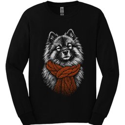 Keeshond Winter Dog Long Sleeve Shirt Gift For Dog Lover
