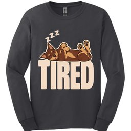 Kelpie Tired Dog Long Sleeve Shirt Gift For Dog Lover