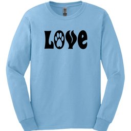 Love Paw Long Sleeve Shirt Gift For Dog Lover
