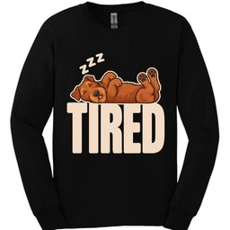Irish Terrier Tired Dog Long Sleeve Shirt Gift For Dog Lover