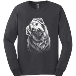 Great Pyrenees Tilted Dog Long Sleeve Shirt Gift For Dog Lover